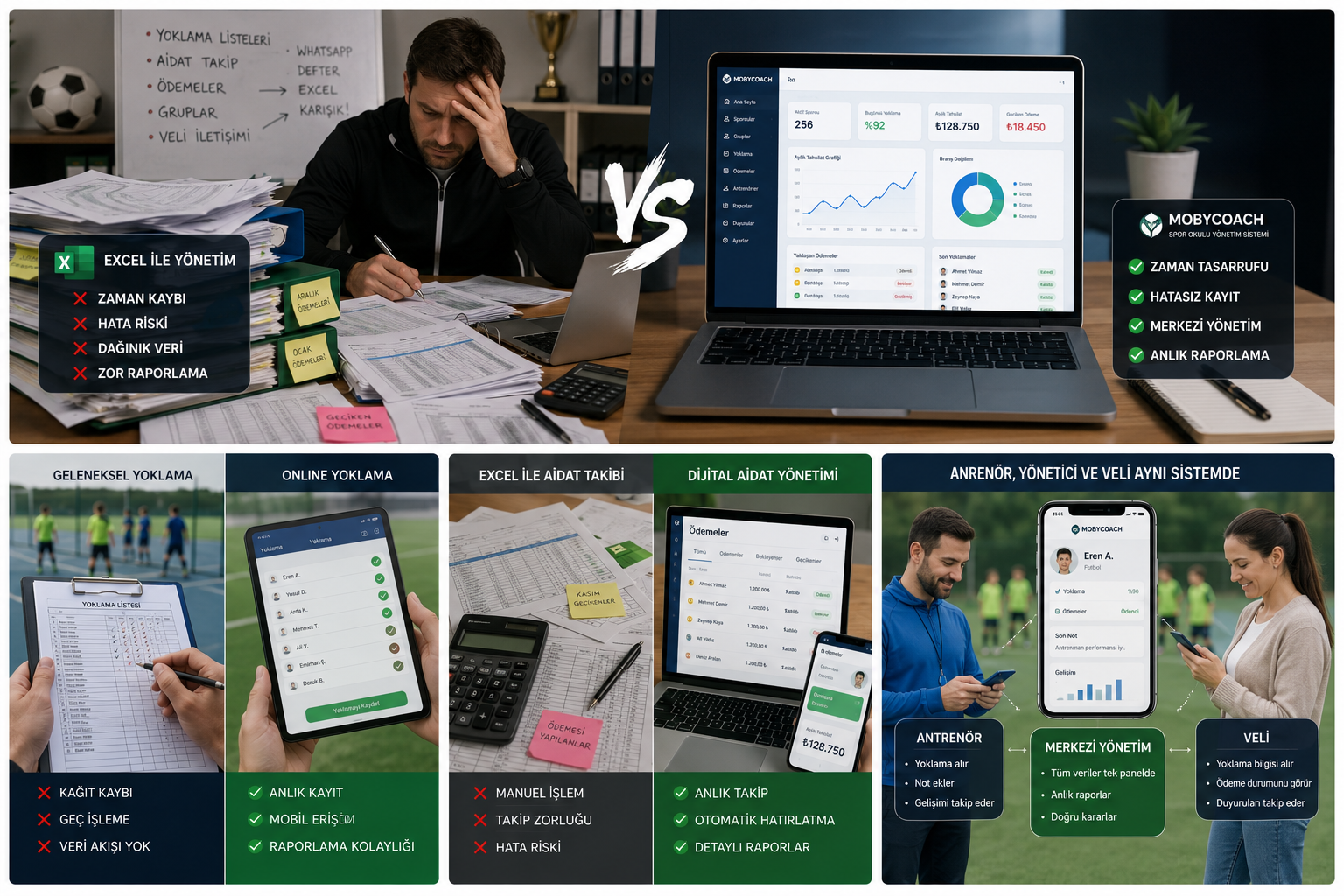 Excel ile spor okulu yönetimi neden yetersiz kalır