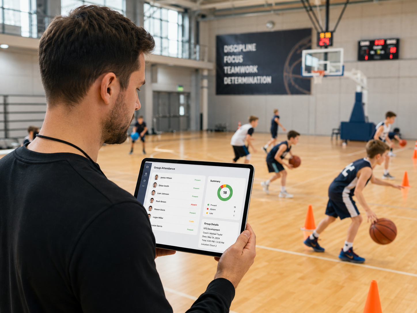 Basketbol okulu yönetim programı