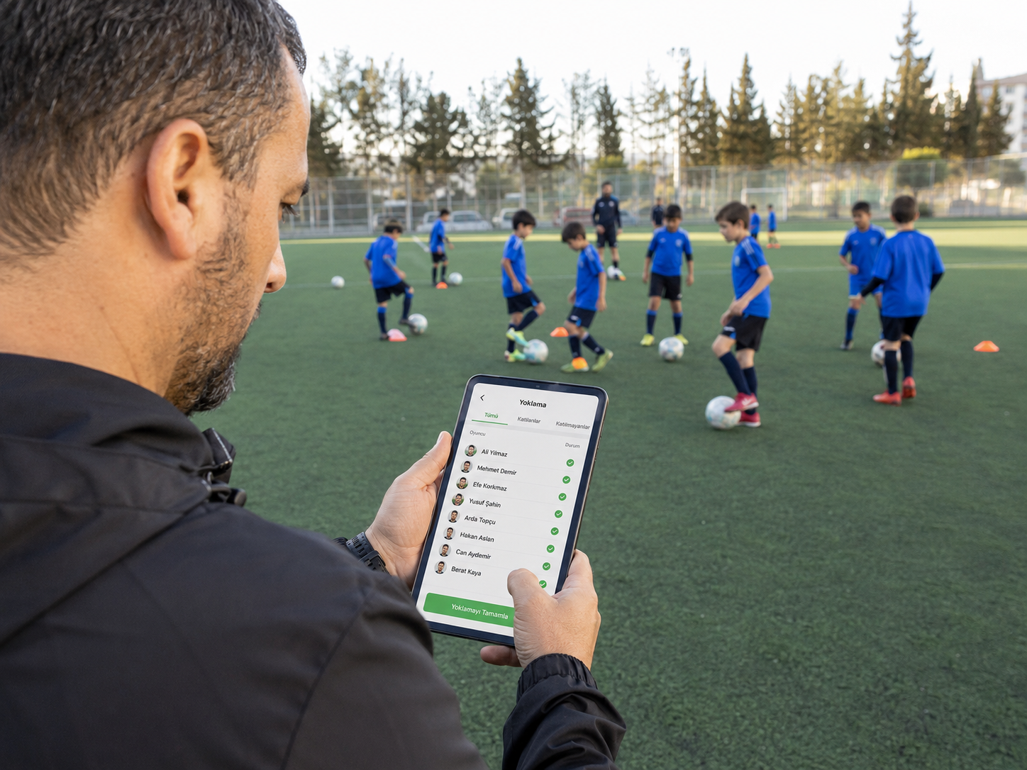 Futbol okullarında online yoklama ve aidat takibi